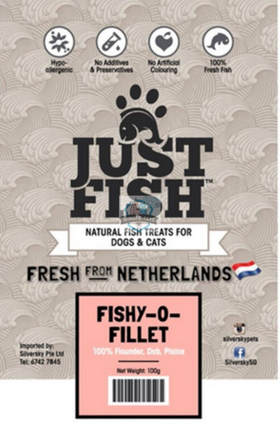 Just Fish Fishy-O-Fillet Dog Cats Pet Treats
