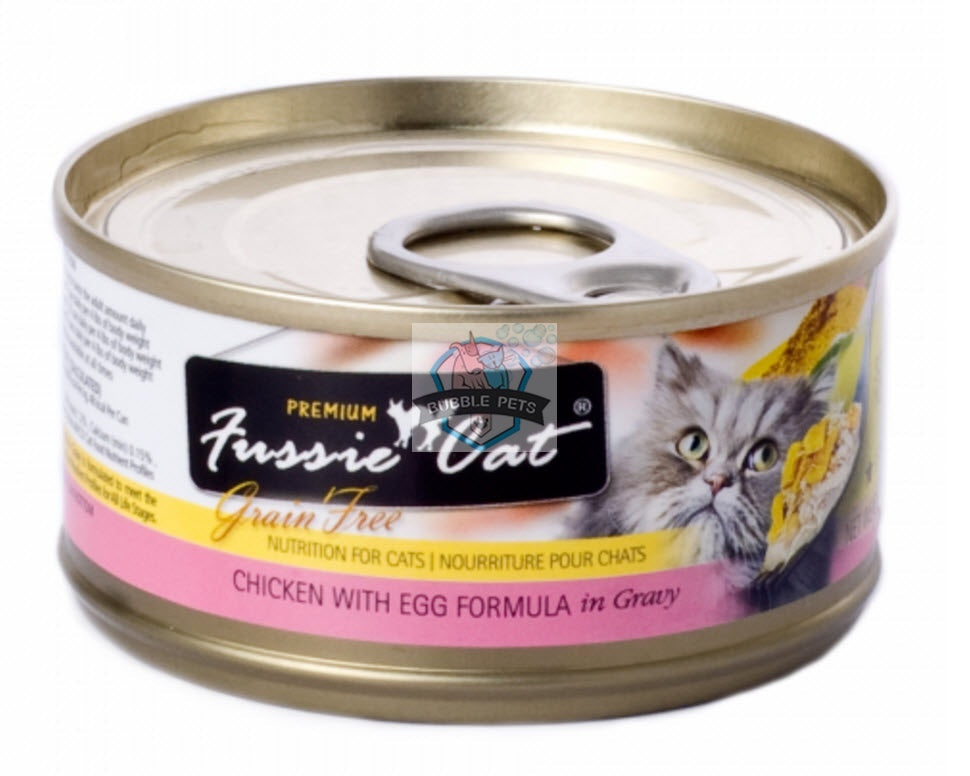 Fussie Cat Premium Grain Free Chicken with Egg Canned Cat Food