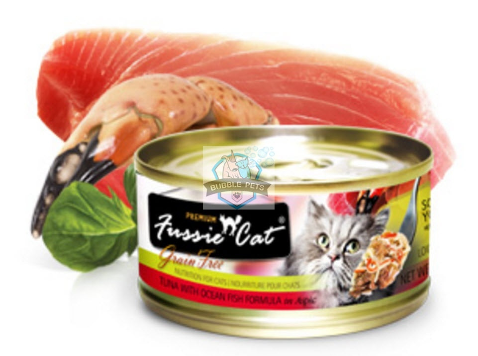 Fussie Cat Premium Tuna With Ocean Fish Canned Cat Food
