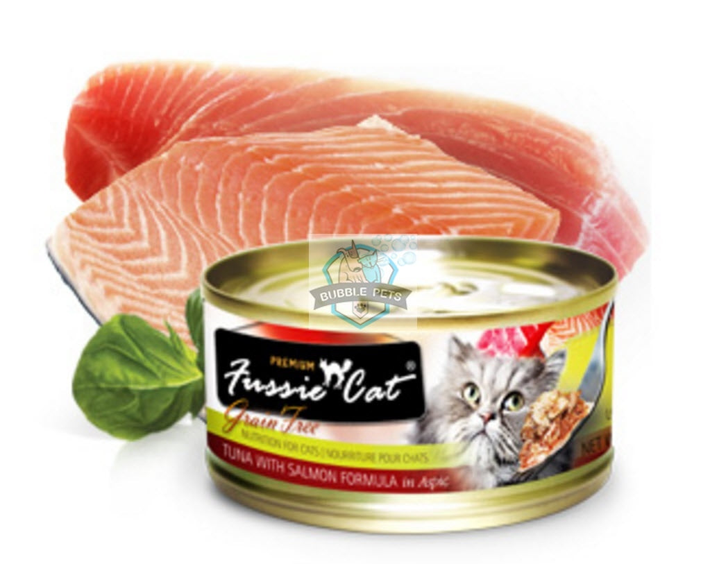 Fussie Cat Premium Tuna With Salmon Canned Cat Food
