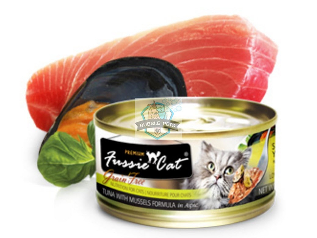 Fussie Cat Premium Tuna With Mussels Canned Cat Food