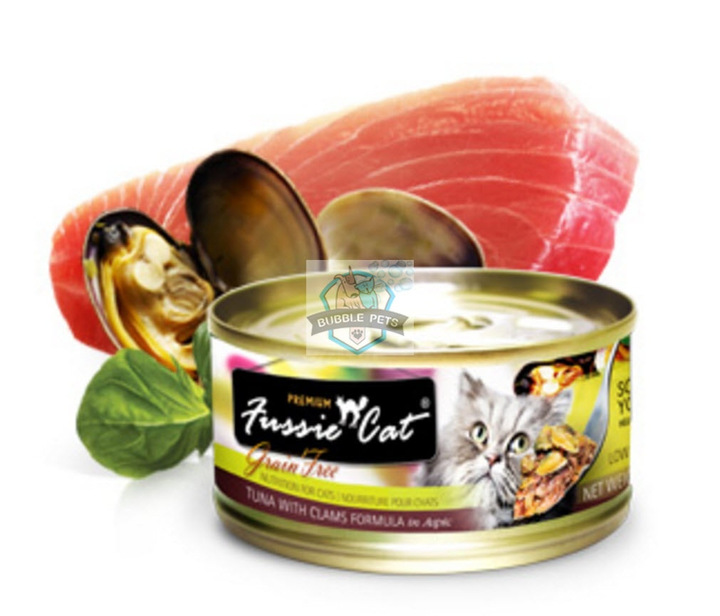 Fussie Cat Premium Tuna with Clam Canned Cat Food