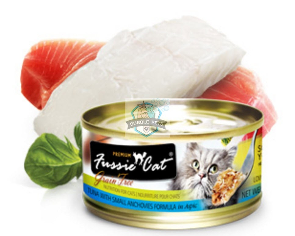 Fussie Cat Premium Tuna With Small Anchovy Canned Cat Food