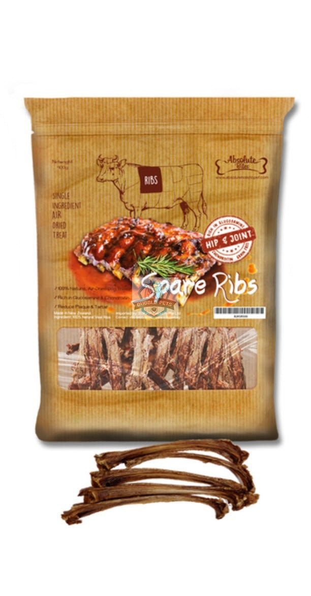 Absolute Bites Air Dried Real Veal Spare Ribs Treats