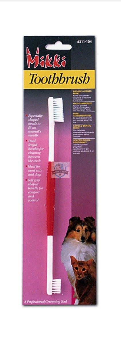 Mikki Double Toothbrush for Pets