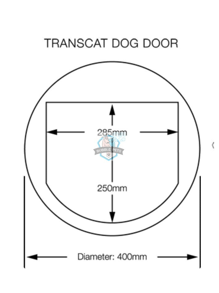 Transcat Two Way Transparent Pet Door Flap for Dogs