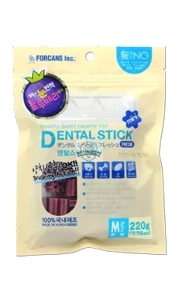 Forcans Dog Dental Stick Fresh With Blueberry