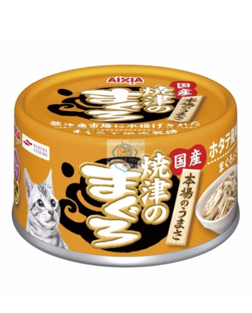 Aixia Yaizu No Maguro Tuna & Chicken with Scallop Cakes Canned Cat Food