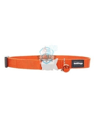 Red Dingo Classic Safety Collar in Orange for Cat