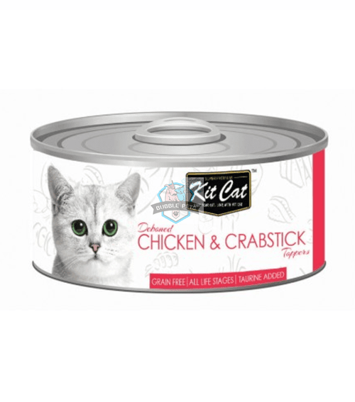 Kit Cat Deboned Chicken & Crabstick Canned Cat Food Toppers