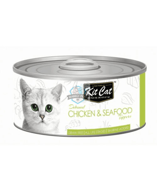 Kit Cat Deboned Chicken & Seafood Canned Cat Food Toppers