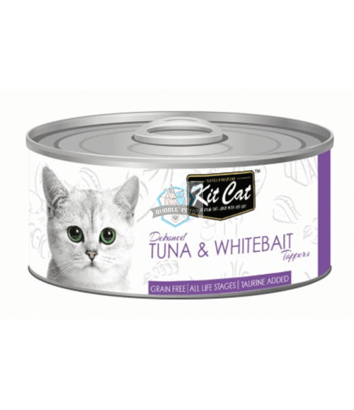 Kit Cat Deboned Tuna & Whitebait Canned Cat Food Toppers