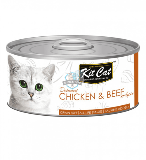Kit Cat Deboned Chicken & Beef Canned Cat Food Toppers