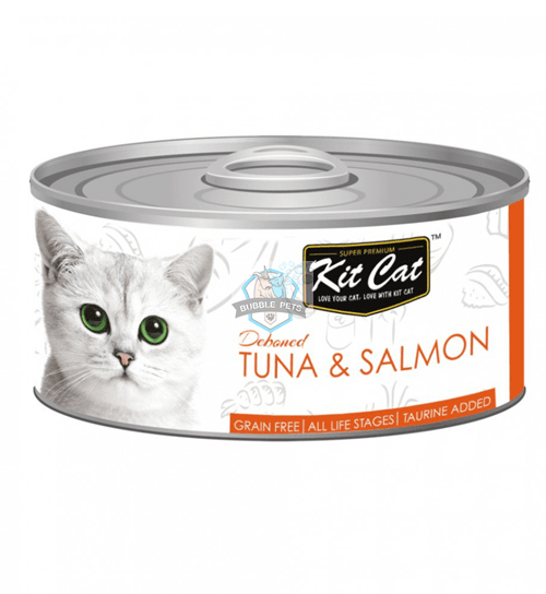 Kit Cat Deboned Tuna & Salmon Canned Cat Food Toppers
