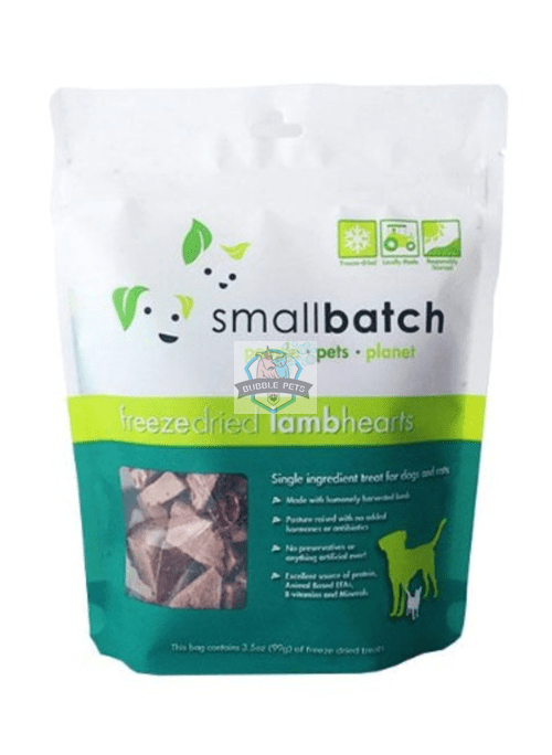 Smallbatch Lamb Heart Freeze Dried Treats for Cats and Dogs