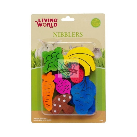 Living World Nibblers Wood Chews Fruit n Veggie Mix for Rabbits Small Pets