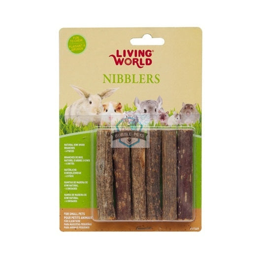 Living World Nibblers Wood Kiwi Chews for Rabbits Small Pets