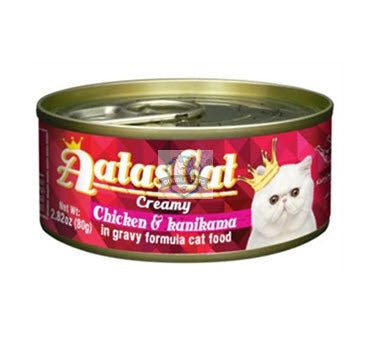 Aatas Cat Creamy Chicken & Kanikama In Gravy Canned Cat Food