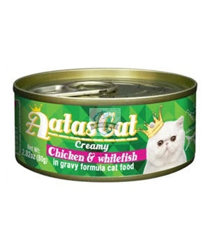 Aatas Cat Creamy Chicken & Whitefish In Gravy Canned Cat Food