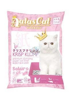 Aatas Cat Krisp Klump Sakura Paper Cat Litter