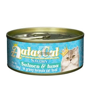 Aatas Cat Savory Salmon & Tuna in Gravy Canned Cat Food