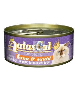 Aatas Cat Tantalizing Tuna & Squid in Aspic Canned Cat Food