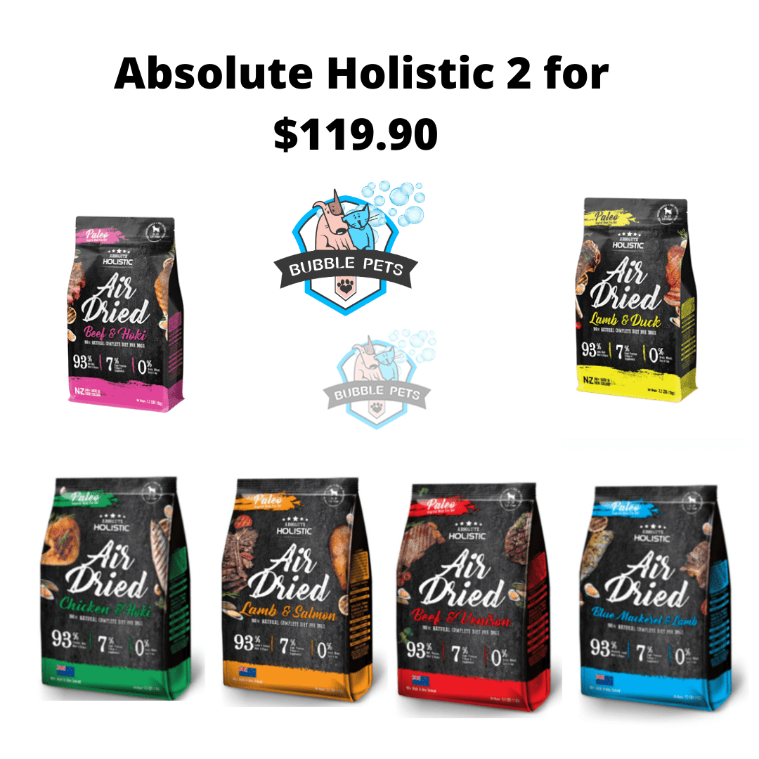 PROMO : 2 for $119.90 Absolute Holistic Air Dried Dog Food