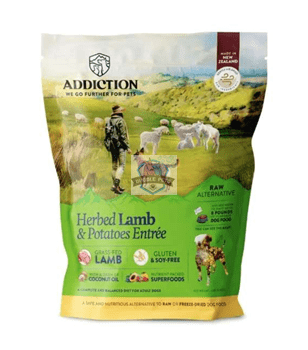 Addiction Herbed Lamb & Potatoes Grain Free Raw Dehydrated Dog Food