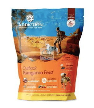 Addiction Outback Kangaroo Feast Grain Free Raw Dehydrated Dog Food