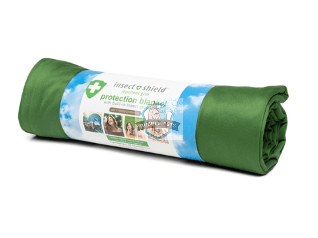 Insect Shield Flea & Tick Protection Blanket For Cats & Dogs (Green)