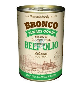 Bronco Beef Olio Grain-Free Canned Dog Food