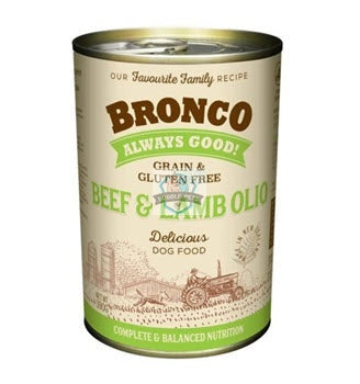 Bronco Beef & Lamb Olio Grain-Free Canned Dog Food