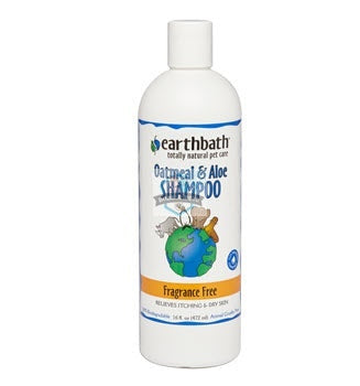 Earthbath Fragrance Free Oatmeal & Aloe Shampoo for Dogs Cats Pets