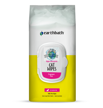 Earthbath Hypo Allergenic Grooming Wipes For Cats