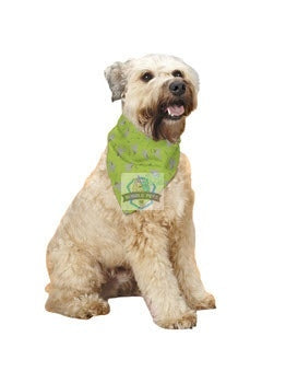Insect Shield Paisley Flea & Tick Repellent Bandana for Dogs (Green Dog & Bone)