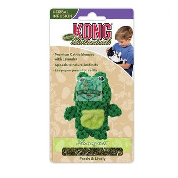 Kong Catnip Lemongrass Frog Refillable Toy