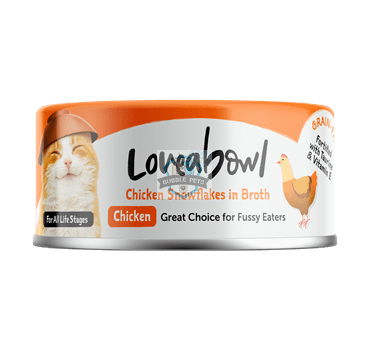 Loveabowl Chicken & Tuna in Broth Wet Cat Food 70g (Chicken Snowflakes)