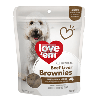Love Em Beef Liver Brownies Dog Treats