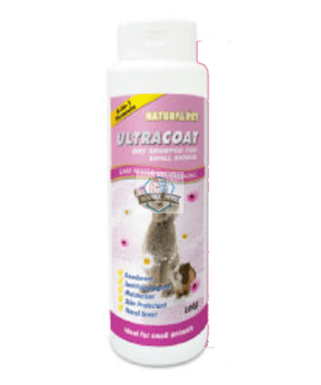 Natural Pet Ultracoat Dry Shampoo for Small Animals