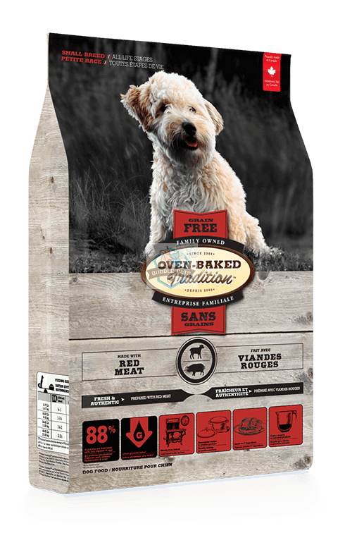 Oven Baked Tradition Grain Free Adult Red Meat Dog Food (Small Breed)