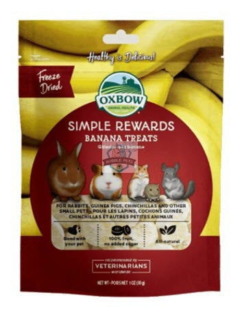 Oxbow Simple Rewards Banana Treats For Small Animals