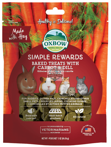 Oxbow Simple Rewards Carrot & Dill Baked Treats For Small Animals