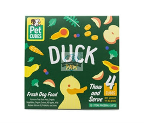 PetCubes Duck Frozen Raw Dog Food