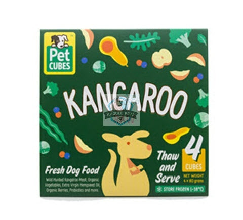 PetCubes Kangaroo Frozen Raw Dog Food