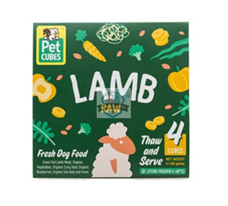 PetCubes Lamb Frozen Raw Dog Food