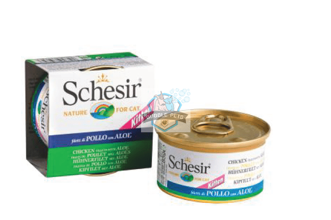 Schesir Kitten Chicken Fillets with Aloe In Jelly Canned Cat Food