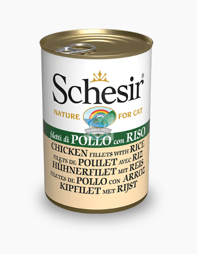 Schesir Chicken Fillets with Rice In Jelly Canned Cat Food