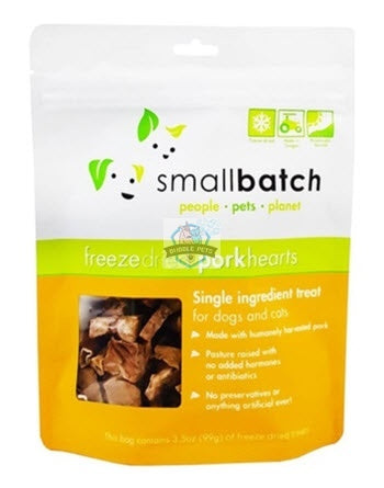 Smallbatch Pork Heart Freeze Dried Treats for Cats and Dogs