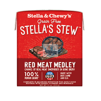 Stella & Chewy’s Cage-Free Beef Lamb Elk Red Meat Medley Stew