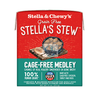 Stella & Chewy’s Cage-Free Chicken Turkey Duck Medley Stew